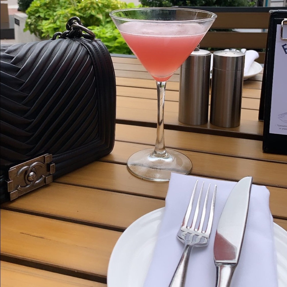 Chanel Pleated Chevron Bag